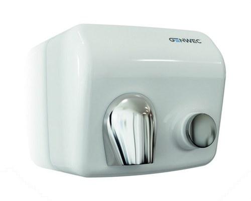Classicflow White Steel Manual Hand Dryer with Push Button with reference GW01 26 03 00 from the brand GENWEC