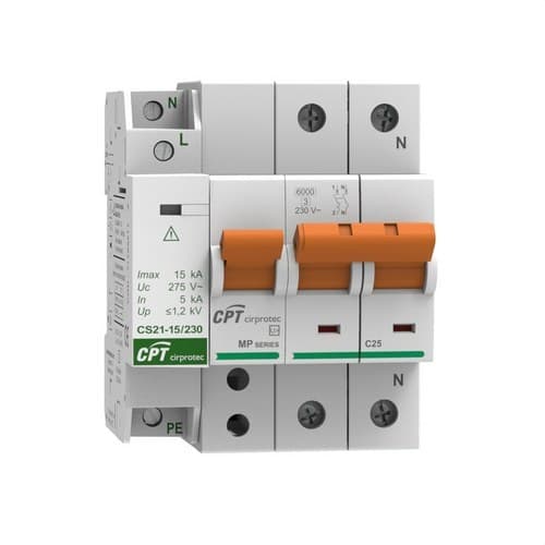 Permanent Surge Protector IGA 1P+N 40A with reference 77706397C from the brand CIRPROTEC